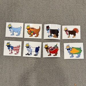 GOAT USA STICKER BUNDLE - set of 8!